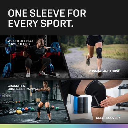 Modvel 7mm Neoprene Knee Sleeves for Men & Women Weightlifting & Powerlifting – Compression Knee