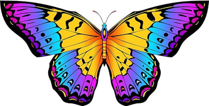 HONBO Butterfly Kites for Kids & Adults,55" x 28" Large Beginner Kite for Kids Ages 4-8,Easy to Fly for Beginners, Each Kite with 300ft Line Handle,Beach Kites for Outdoor Activities & Family Trip
