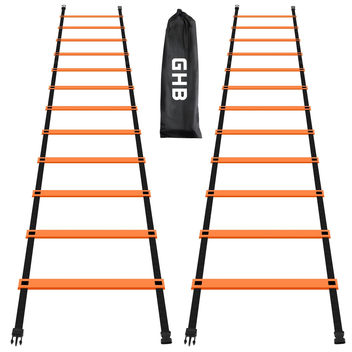 GHB Pro Agility Ladder 12 Rung 20ft 2 Pack