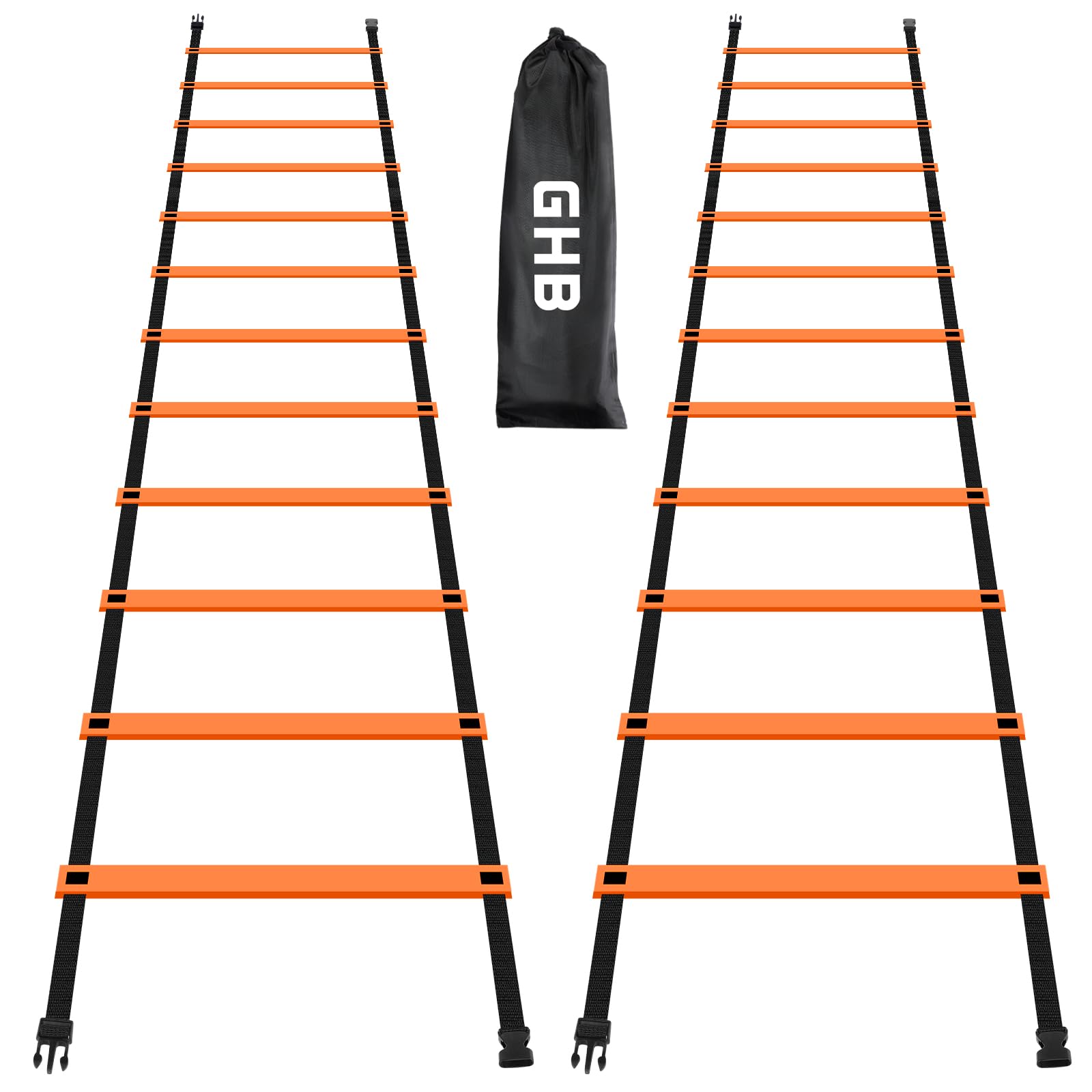 GHB Pro Agility Ladder 12 Rung 20ft 2 Pack