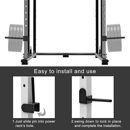 Kipika Weight Plate Holder for 2x2 and 3x3 Power Rack - Attachment for Storage - Fits Standard 1-inch or Olympic 2-inch Plates - Set of 2