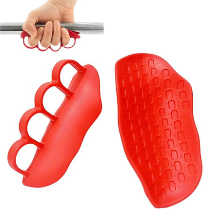 Ergonomic Finger-Sleeve Gym Grip Pads,Anti-Slip Palm Protectors for Weightlifting,Dumbbells,Pull-Ups，Fitness Gloves– Unisex(Black/Grey/Red)