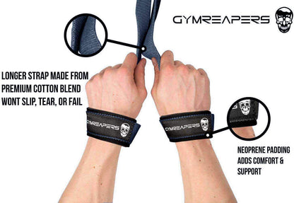 Gymreapers Lifting Wrist Straps for Weightlifting, Bodybuilding, Powerlifting, Strength Training, &