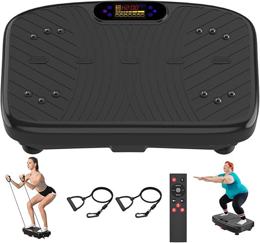 Vibration Plate Exercise Machine, Vibration Plate Platform for Lymphatic Drainage, 200 Adjustable