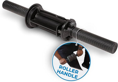 Chirp Focus Muscle Roller, Focus Wheel and Roller Handle in One, On-The-Go Muscle Massage Tool, Stretching Equipment, Targets Pressure Points, Focused Neck & Back Massager - 4" Holds Up to 500 lbs