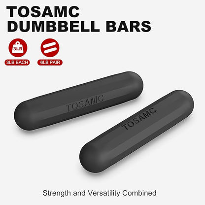 Dumbbell Hand Weight Bars for Women,3lbs Dumbbells Set of 2 or 1pcs Kettlebell Ring for Walking,Workout,Pilates,Strength Training, Gym,Running,Yoga, Dance, Aerobics, Cardio