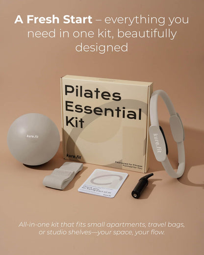 kure.fit Pilates Kit | Home Pilates Equipment | Workout Accessories & Guide