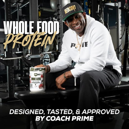 REDCON1 Whole Food Animal Protein Powder - Coach Prime MRE Lite Protein Powder - Low Carb with No Whey - 24g Protein - Prime Time Red Velvet (20 Servings)