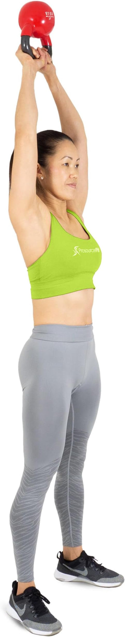 ProsourceFit Vinyl Coated Cast Iron Kettlebells for Full Body Fitness Workouts