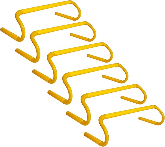 6 Pack Agility Speed Training Hurdles- 6" Detachable Agility Training Hurdles- Sports Practice Equipment for Athletes, Soccer, Basketball