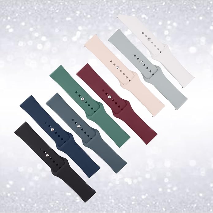 Amzpas Silicone Band for Coros PACE 2/ APEX 42mm/ APEX 2, 20mm Quick-Release Replacement Wristband Sport Strap for Men Women