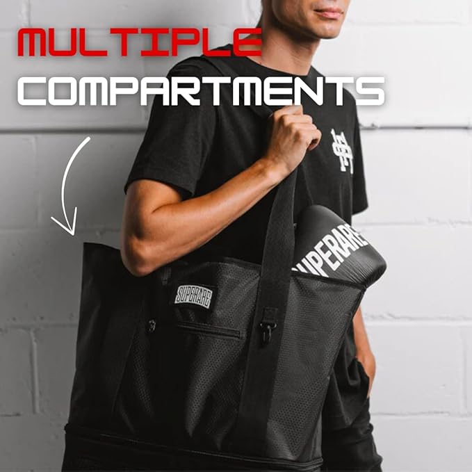 Superare Gear Bags - Gym Duffle Bag, Backpack, Tote Bag for MMA, Athletic Gym Boxing Bag - Enorme, Carico, Diario, Sporta