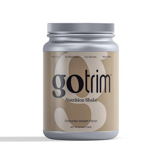 GoTrim Chocolate Protein Shakes Ready to Drink ??High Protein, High Fiber, Meal Replacement, No