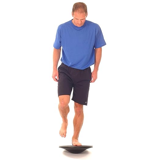 THERABAND Wobble Board Stability and Balance Trainer, Round Balance Board for Physical Therapy, Core Strengthening, Injury Rehabilitation, Agility Improvement, Coordination Exercise, & Surf Training