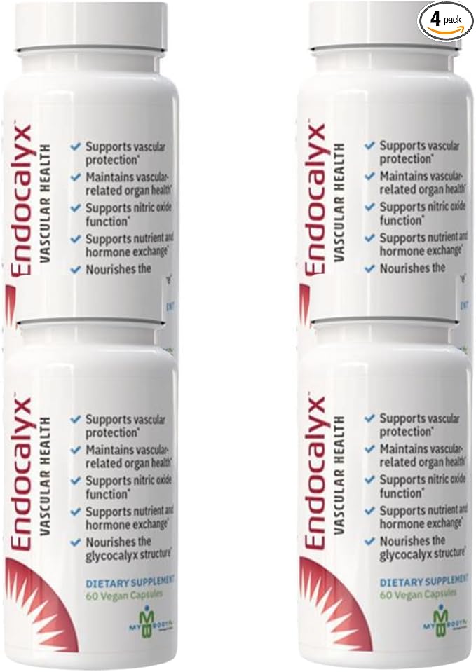 Endocalyx Supplement - Endothelial Glycocalyx Support 60 Capsules - Vascular & Microcirculation Health - Clinically-Studied - Patented - Supports Nitric Oxide Functions