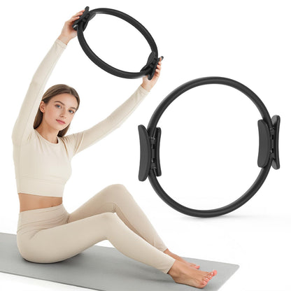 JKSHMYT Pilates Ring Fitness Circle for Women, Pilates Equipment – 14.5" Home Magic Exercise