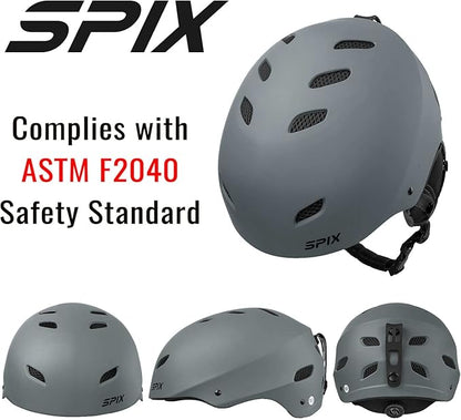 SPIX Ski Helmet Snowboard Helmet - ASTM Safety Standard Size Adjustable for Adults Youth Men and Women
