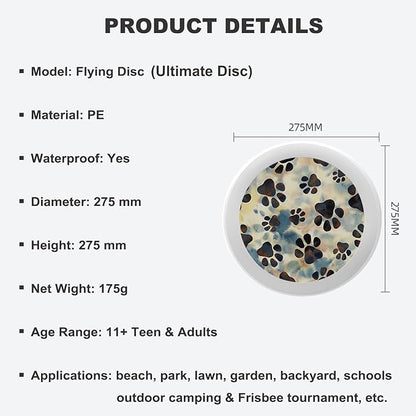 Phoenix Outdoor Flying Disc Fire Phoenix Black Ultimate Disc 175g for Boys Girls Men Women Birthday Christmas