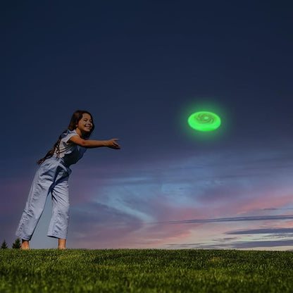 175g Professional Sports Flying Disc for Ultimate & Casual Play, Glow-in-The-Dark Competition Grade Throwing Disc, Diamond/Hurricane Pattern, Perfect for Ultimate Sport, Outdoor Fun and Fitness