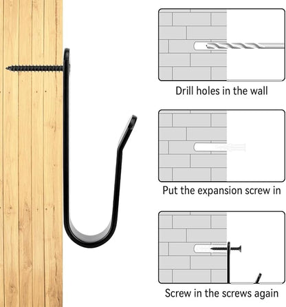 Snowboard Wall Mount Clips, Horizontal Snowboard Rack Display Stand, Snowboard Wall Mount Clips for Surfboards Skateboards Skis Home Garage