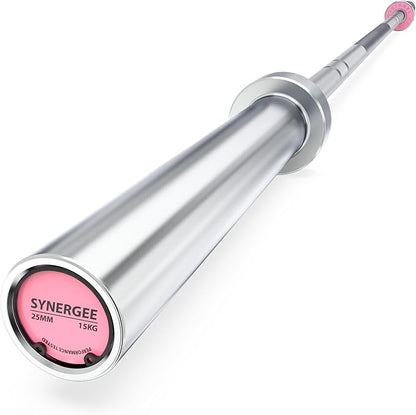 Synergee Regional Olympic 20kg Men’s and 15kg Women’s Hard Chrome & Black Phosphate Barbells. Rated 1500lbs for Weightlifting and Powerlifting.