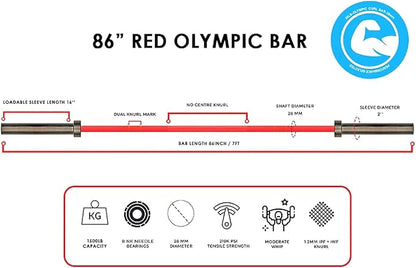 Chong Olympic Barbell 47Inch-4FT-350lb /86Inch-7FT-1500lb EZ Curl Weight Bar, Capacity Chrome Barbells for Gym Home Strength Training,Weightlifting,Power Lifting