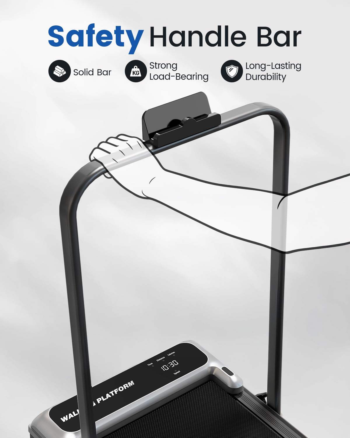 Walking Pad Treadmill for Home, Walking Pad with Incline and Handle Bar