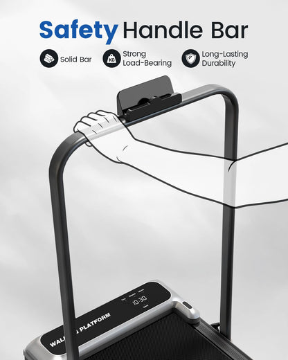 Walking Pad Treadmill for Home, Walking Pad with Incline and Handle Bar