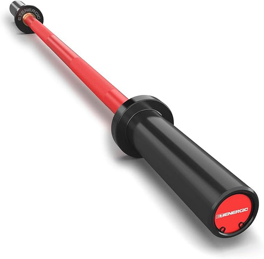 4ft Olympic Barbell 20KG Bar Load 500lbs Capacity Available Men's Barbell with Hard Chrome Sleeves for 2" Olympic Plates