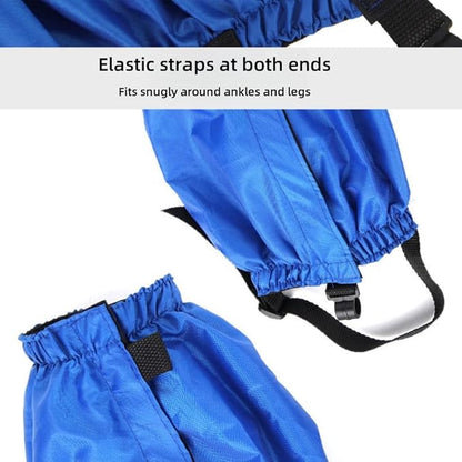 Waterproof Hiking Gaiters,Snow Boot Gaiters with Rubber Foot Strap,Lightweight and Adjustable,for Men and Women Hiking,Skiing,Mountaineering,Walking,etc.