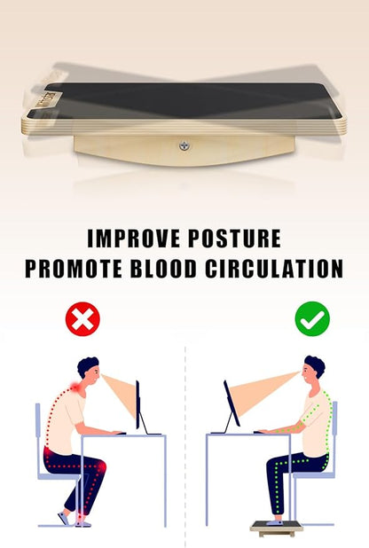 Balance Board Professional Wobble Board for Adults Anti-Slip 350LBS Balance Boards Anti-Slip Standing Desk Core Strength Wooden Balance Board