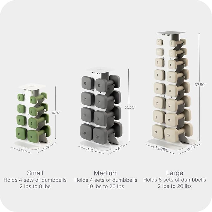 Dumbbell Racks, Space Saving Solution, Sturdy Cast Iron, Home Workout Storage, Heavy Weights Bearing, Home Strength Training