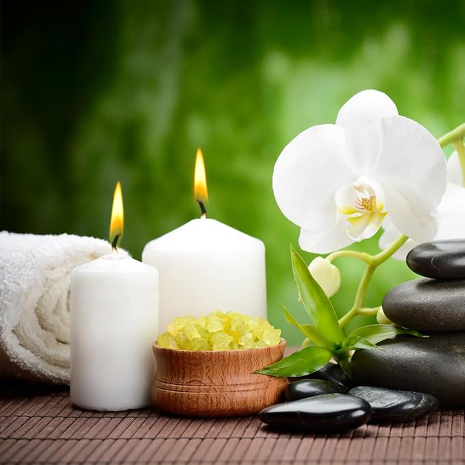 3x4 Inch White Pillar Candles, 3 Packs Unscented Dripless Smokeless Cylinder Candles for Christmas, Wedding, Party, Home and Dinner Table, 45 Hours Burn