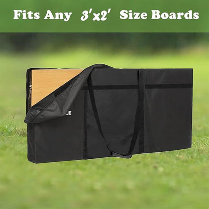 Cornhole Carrying Case, Tailgate Size Cornhole Board Carrying Case for Travel, Cornhole Carrying Bag Fits 3’x2’ Board, Easy to Carry