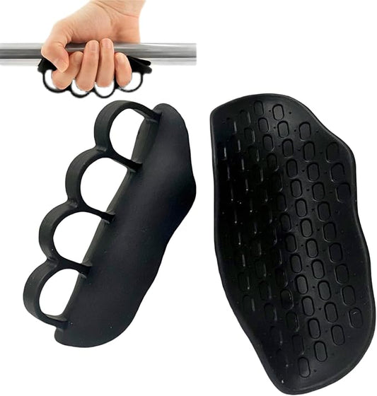 Ergonomic Finger-Sleeve Gym Grip Pads,Anti-Slip Palm Protectors for Weightlifting,Dumbbells,Pull-Ups，Fitness Gloves– Unisex(Black/Grey/Red)