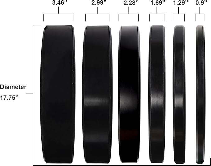 Olympic Bumper Plates Set, 2" Weight Plates for Strength Training & Weightlifting, Paris or Set or Set with Barbell, Multiple Options