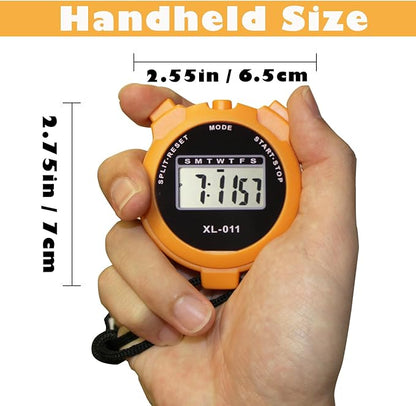 16-Pack Multi-Function Electronic Digital Sport Stopwatch Timer, Large Display with Date Time and Alarm Function, Sports Coaches Fitness Coaches and Referees