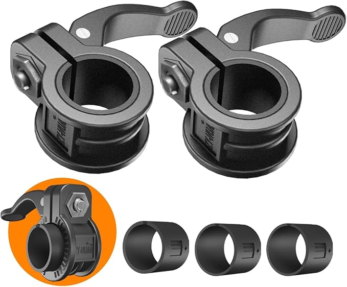 Mini Barbell Clips 1 inch I Multi-Size Adjustable Barbell Collar I 1 inch Barbell ClampsIQuick Release Weight Clips Pair of Locking for Dumbbell Bar