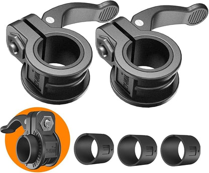 Mini Barbell Clips 1 inch I Multi-Size Adjustable Barbell Collar I 1 inch Barbell ClampsIQuick Release Weight Clips Pair of Locking for Dumbbell Bar