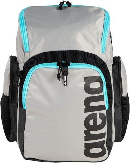 Arena Spiky III Backpack 35 Unisex Travel Gym Rucksack for Men and Women, Training Gear Equipment Bag for Swimmers, 35 Liters