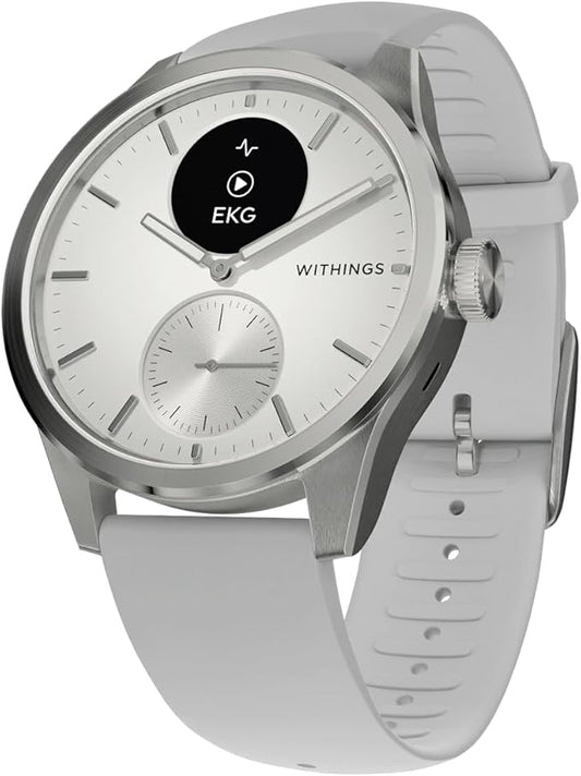 Withings ScanWatch 2 - Hybrid Smart Watch, Heart Rate Monitoring, Fitness Tracker, Cycle Tracker