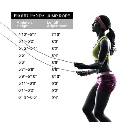 Weighted Jump Rope Workout-1LB Professional Skipping Rope with Adjustable Length&Silicone