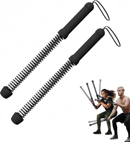 Ropeless Battle Rope Battle Ropes for Home Gym - 2PCS workout ropes with Non-Slip Handles, Durable Workout Ropes for All Fitness Levels