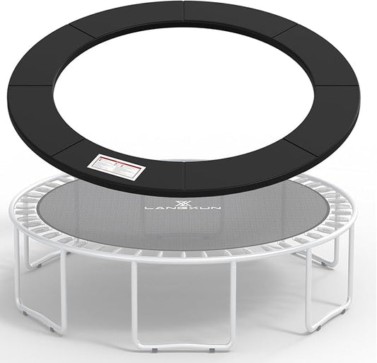 LANGXUN Universal Trampoline Repalcement Safety Pad, 8ft 10ft 12ft 14ft 15ft 16ft Waterproof