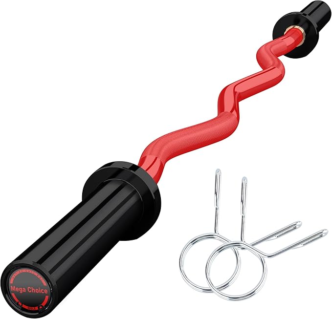 Barbell Bar for Weightlifting - 7FT Heavy Duty (1500LB/700LB), 4FT Short (500LB), 47" EZ Curl Bar - Fits 2" Standard Plates - Home Gym Strength Training