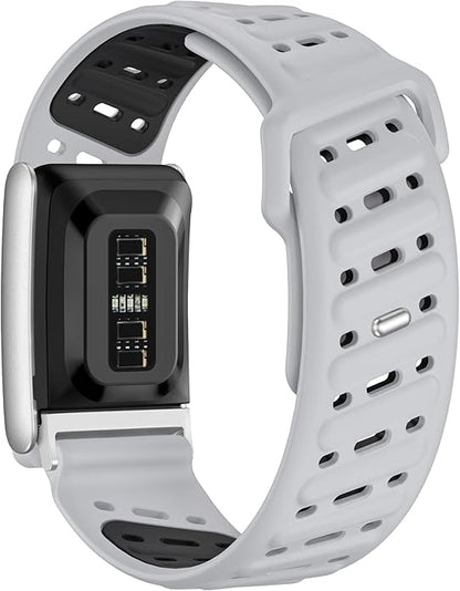 VeveXiao Rugged Comfort Silicone Wristband Compatible with WHOOP 5 | Whoop MG Band, Durable Soft Silicone Sports Loop Replacement Bands for Men Women with Metal Frame Connector