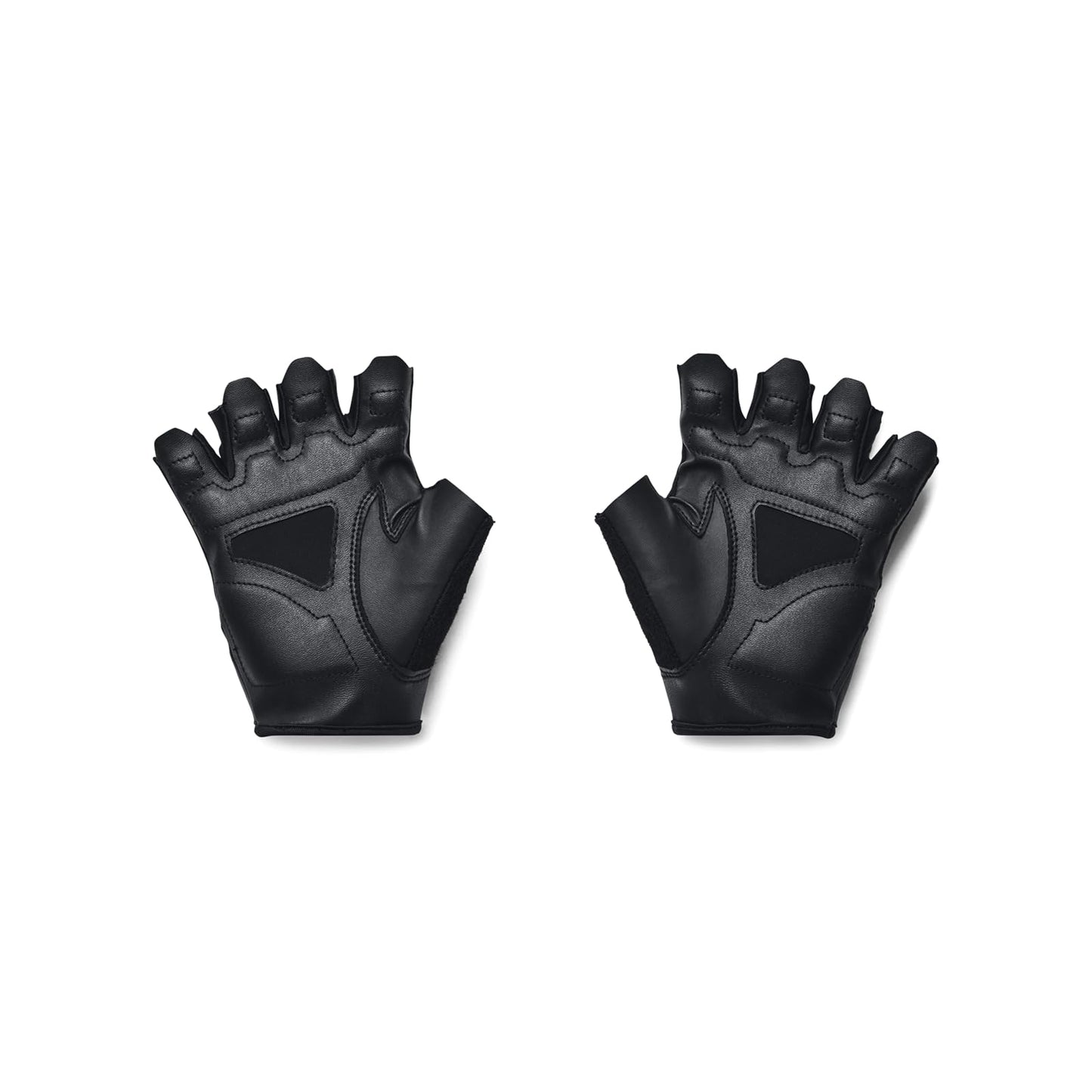 Under Armour Men's Training Half Finger Gloves , (001) Black / Black / Pitch Gray, Large