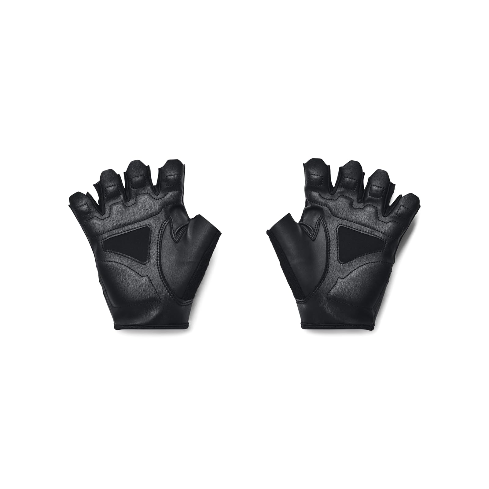 Under Armour Men's Training Half Finger Gloves , (001) Black / Black / Pitch Gray, Large