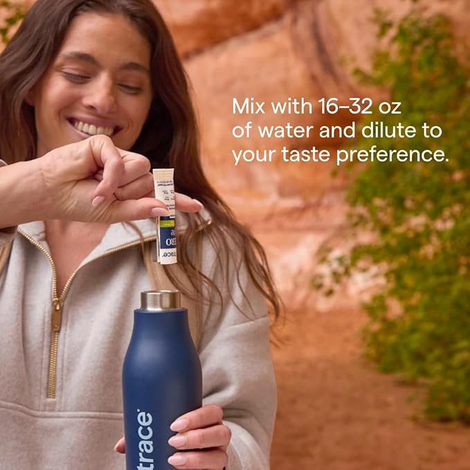 Trace Minerals ZeroLyte - Sodium & Electrolyte Replenishment - Energy & Hydration Support Drink Powder - Nerve & Muscle Function Support - Salty Watermelon, 30 Packets (30 Servings)