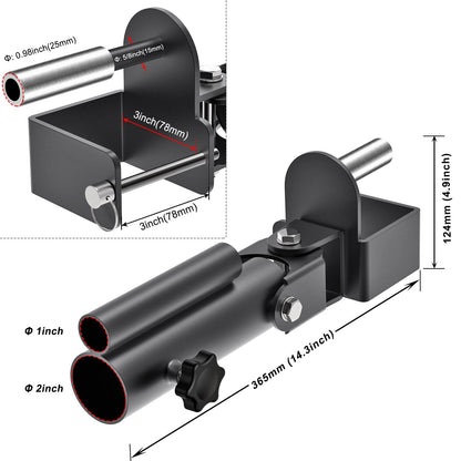 SELEWARE Landmine Attachment for 3"x3" Power Rack with 5/8" or 1" Hole